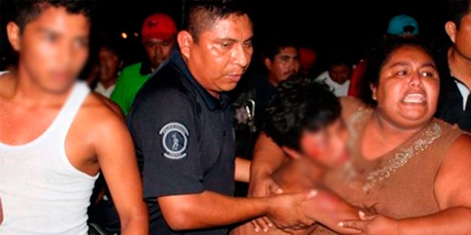 Madre salva a asaltante de ser linchado