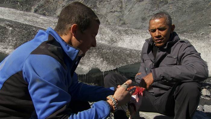Así sobreviven Obama y Bear Grylls en Alaska
