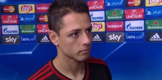 UEFA celebra gol de Chicharito con Bayer