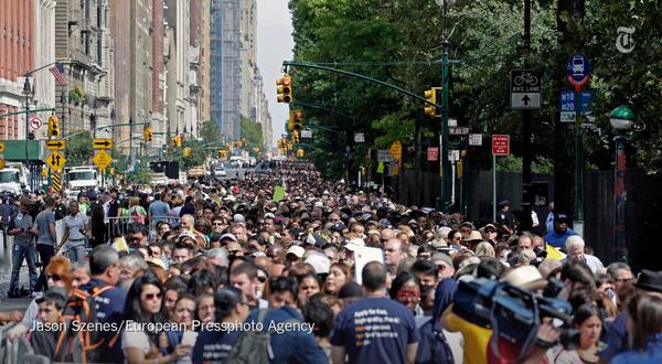 Ovacionan 80 mil personas al papa Francisco en Central Park