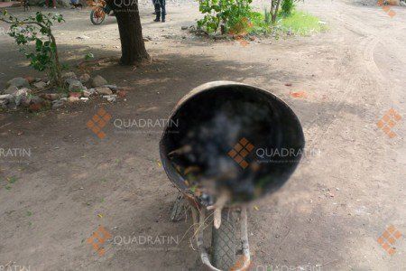 Hallan cadáver calcinado dentro de un tambo Hallan cadáver calcinado dentro de un tambo