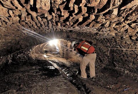 Hallan fósiles de dinosaurios en túneles de Puebla