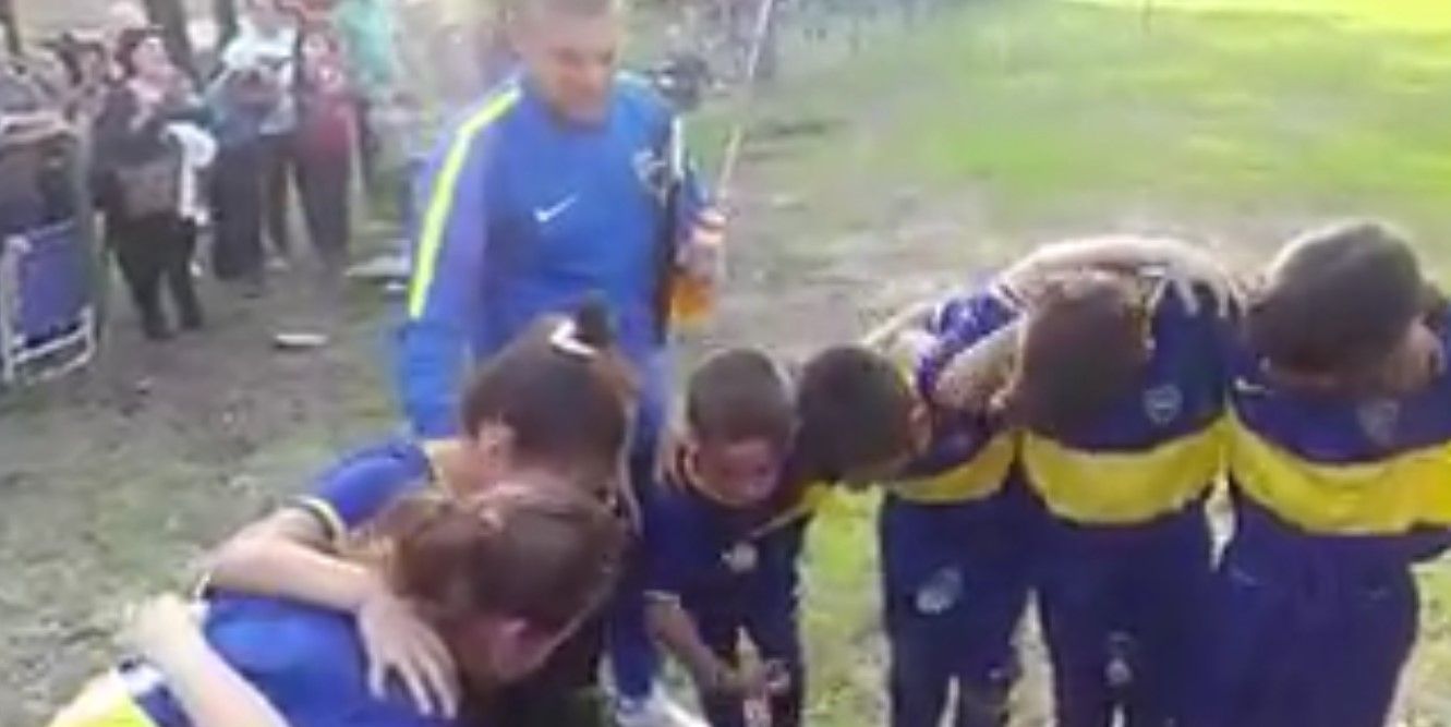 Video: niño motiva a representativo de Boca Juniors