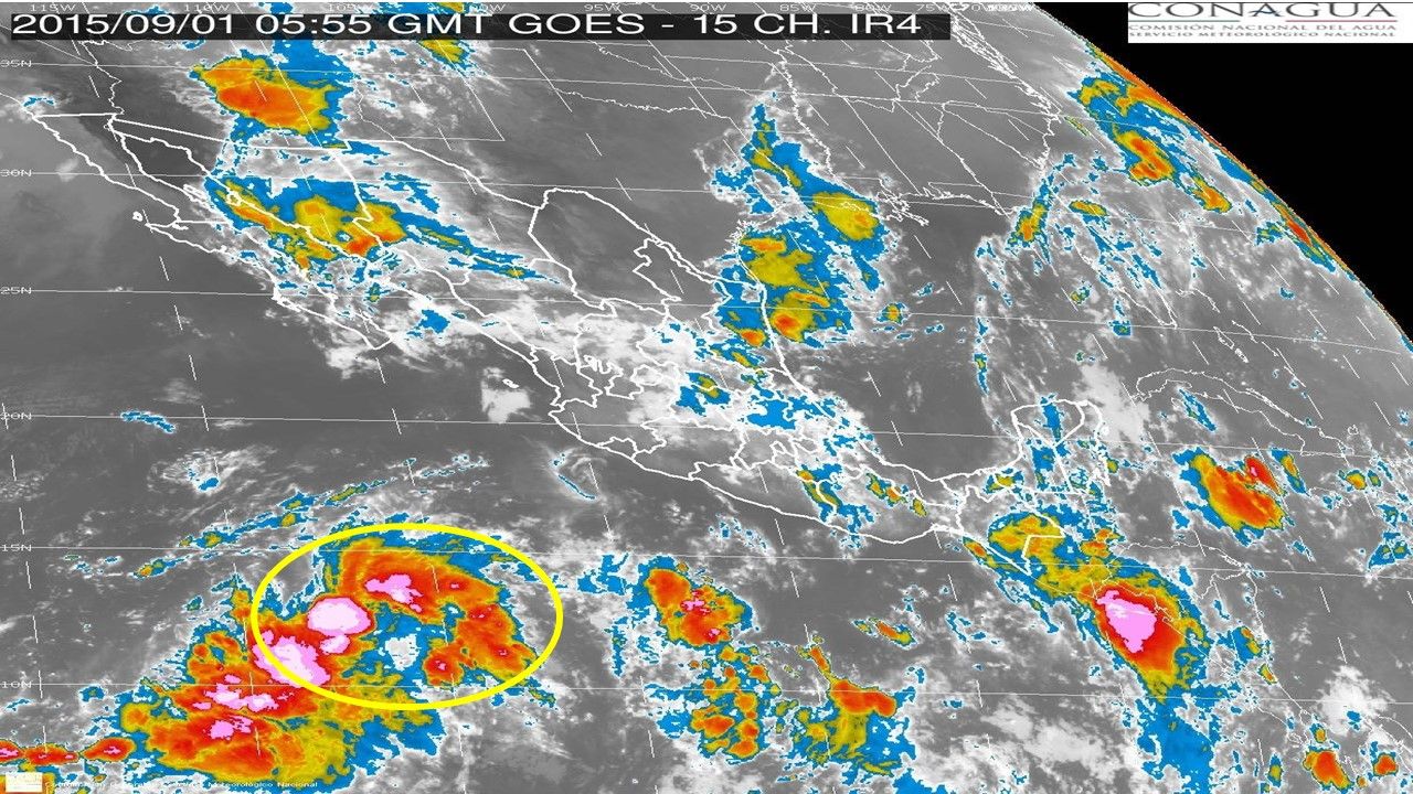 Depresión tropical continúa al sur de Baja California Sur