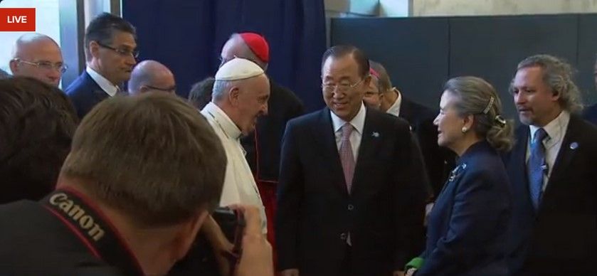 Pide papa Francisco a funcionarios de ONU trabajar por la paz y la justicia