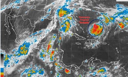 Joaquín evoluciona a tormenta tropical en el Atlántico