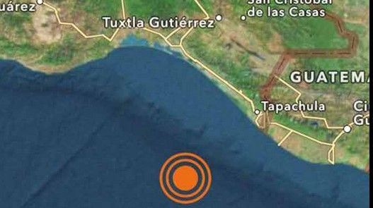Reportan sismo de 5.6 grados en Chiapas