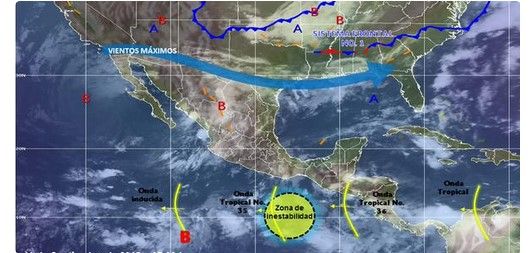 Persistirán las lluvias en gran parte del país