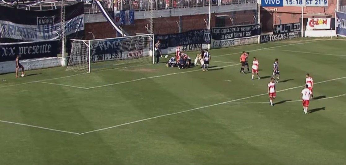 Video: impactante choque en el futbol argentino