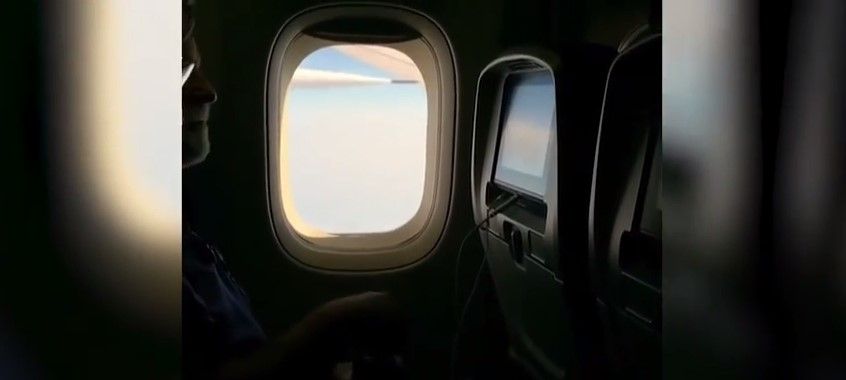 Video: así pierde combustible avión ante aterrizaje de emergencia