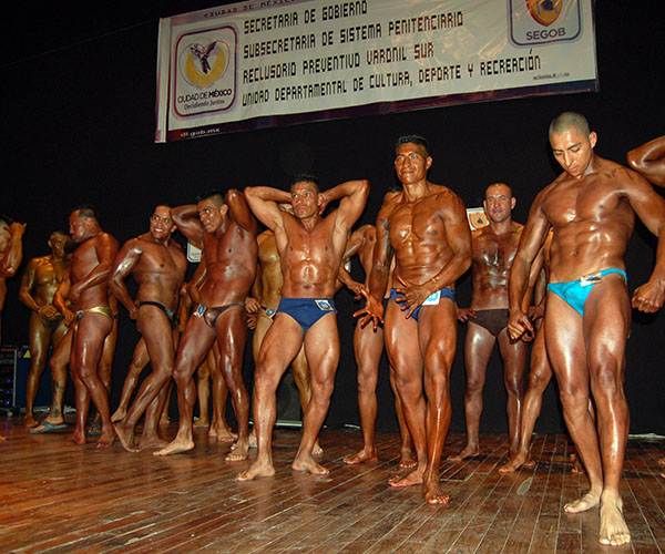 Reclusorio sur realiza torneo de fisicoconstructivismo