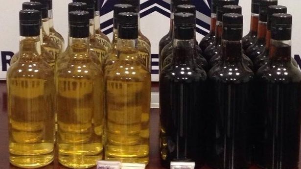 Hallan 24 botellas con metanfetamina liquida en Hermosillo