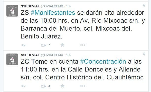 Manifestaciones podrían afectar vialidades del DF - 221