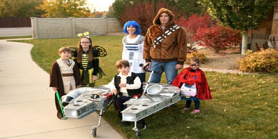 Niño con parálisis cerebral se disfraza de Halcón Milenario