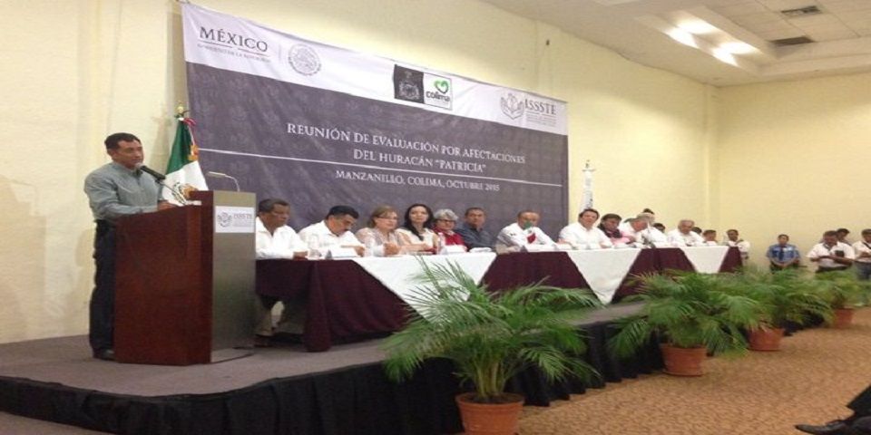 Estima Colima 100 mdp para recuperación por Huracán Patricia