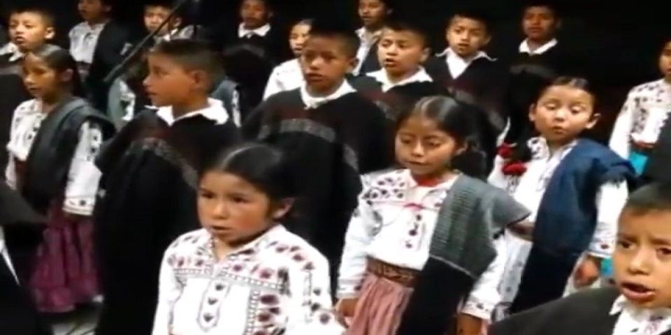 Niños mixes cantarán Himno Nacional en GP de México Niños mixes cantarán Himno Nacional en GP de México