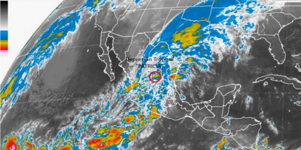 Patricia se dirige hacia los estados del norte