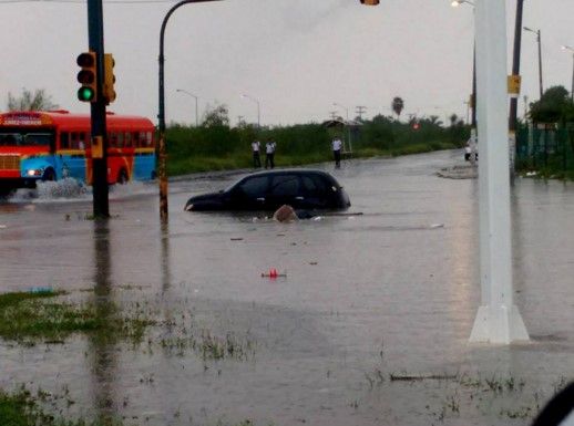 Inundaciones en varias colonias de Matamoros