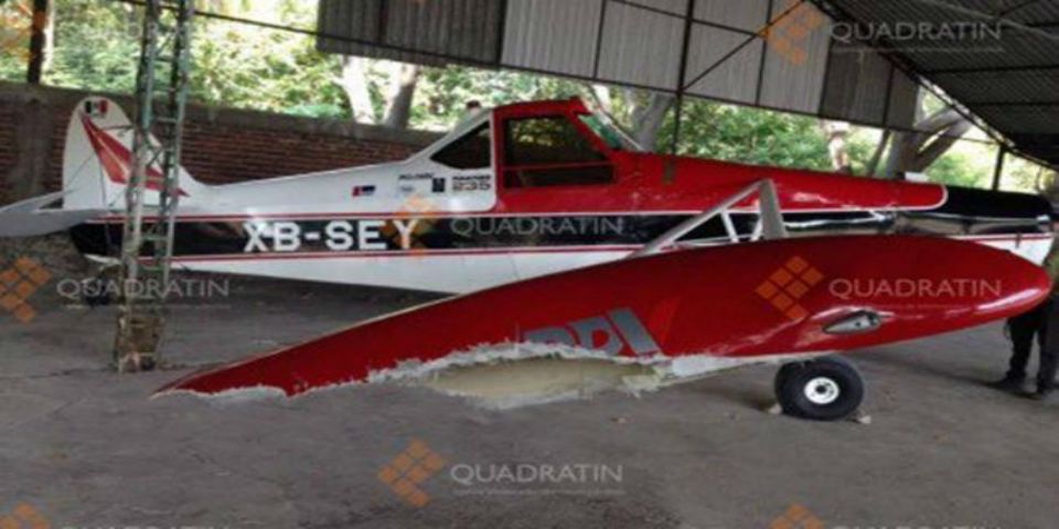 Se desploma aeronave en Apatzingán
