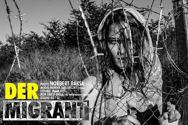 Fotógrafo de moda viste a modelo como refugiada siria