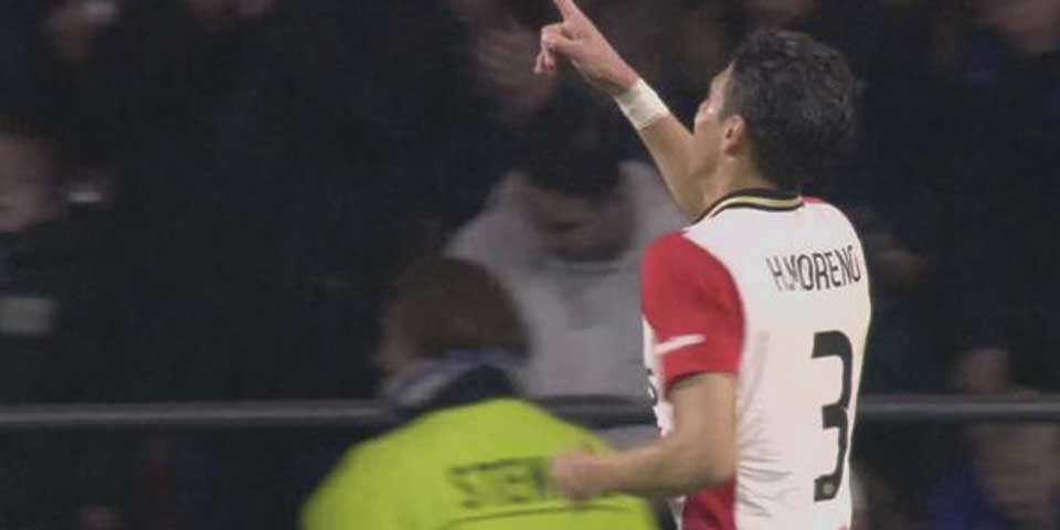 Héctor Moreno anota en goleada del PSV en Copa