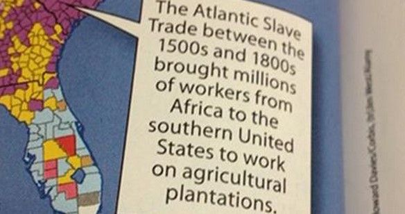 Exhiben error en libro de texto en Texas Exhiben error en libro de texto en Texas