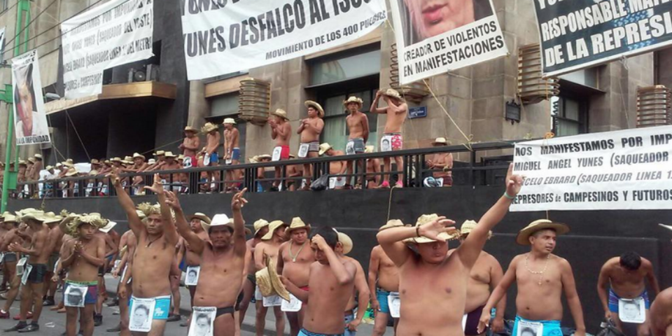 Caos en Eje Central por manifestación de los 400 pueblos