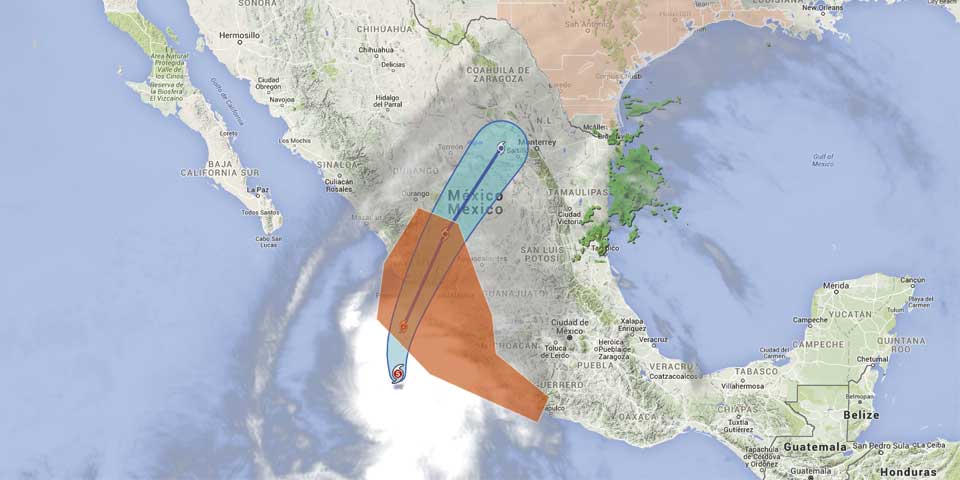 Google activa alertas y Mapa de Crisis por Huracán Patricia