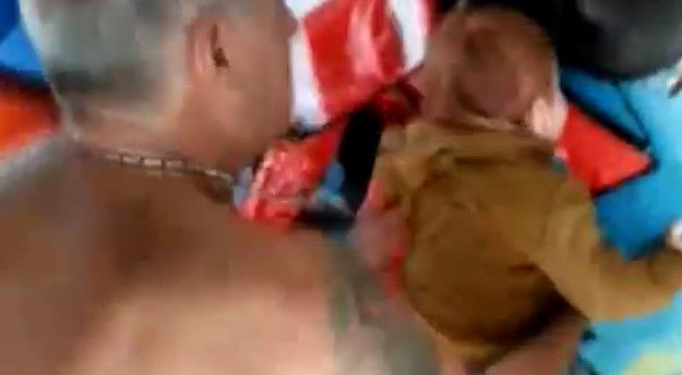 Video: rescatan a bebé migrante con signos de ahogamiento