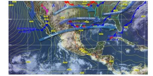 Frente frío generará la primera tormenta invernal de la temporada