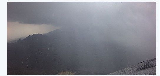 Cae nevada en el Pico de Orizaba