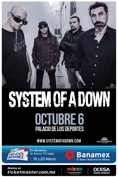 Antorchistas llegan al Hemiciclo a Juárez - system-of-a-down-palacio-de-los-deportes