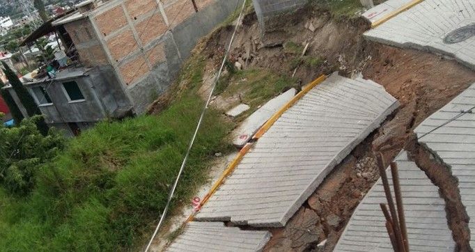 Se desploman siete casas en Chilpancingo tras lluvias por Patricia - vwrvsc