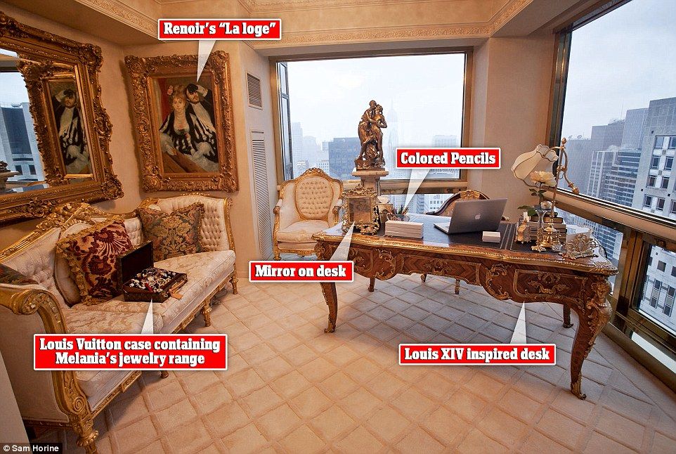 Imágenes: el penthouse de Donald Trump valuado en 100 mdd - 2E2CC2BD00000578-3303819-image-a-3_1446823223261