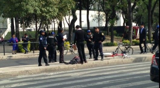 Otro accidente de usuario de Ecobici en Reforma
