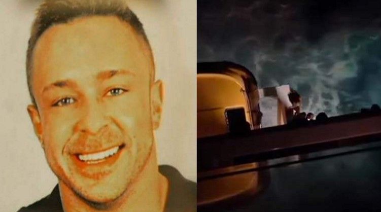 Publican nuevo video de hombre que se tira por la borda de crucero