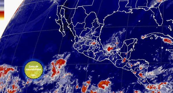 Zona de inestabilidad se forma en costas de Colima