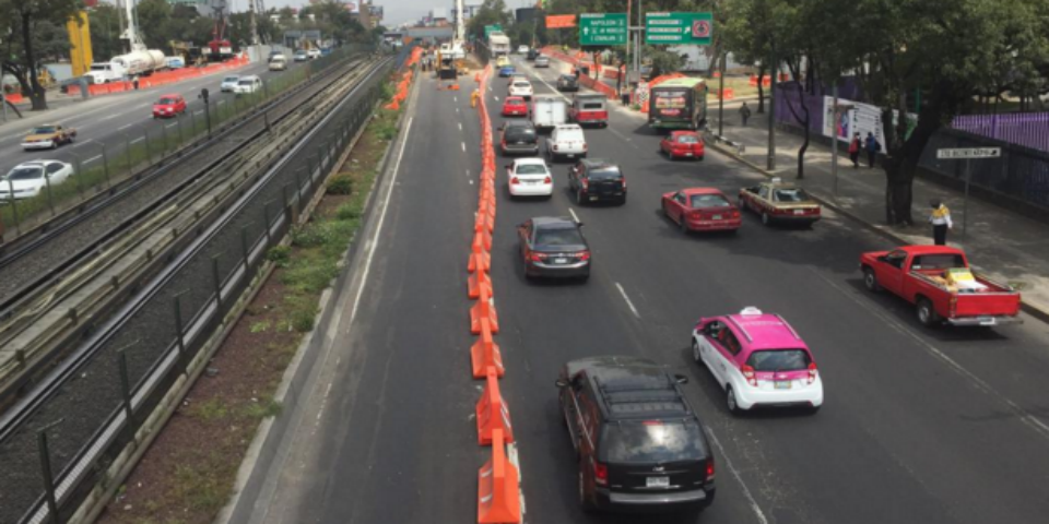 Habrá más reducción de carriles en Tlalpan con dirección al norte