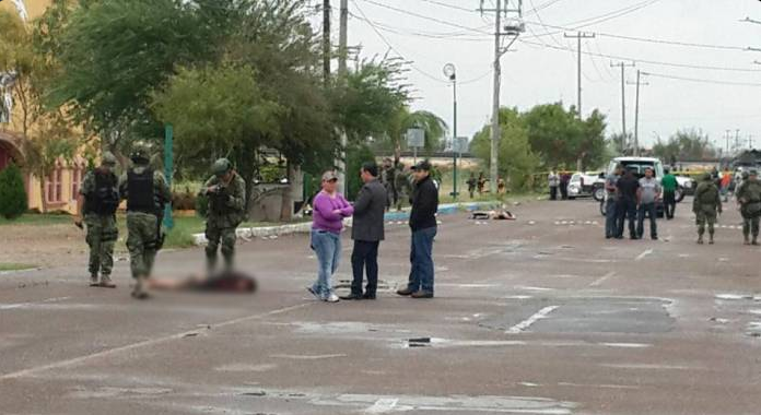 Encuentran cinco cadáveres en calle de Nuevo Laredo