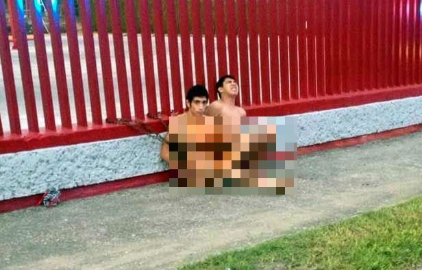 Hallan a dos jóvenes maniatados en Tamaulipas