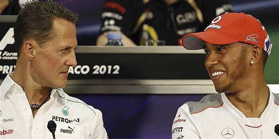 Lewis Hamilton criticó a Michael Schumacher Lewis Hamilton criticó a Michael Schumacher