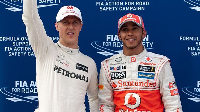 Lewis Hamilton criticó a Michael Schumacher - Michael-Schumacher-y-Lewis-Hamilton1
