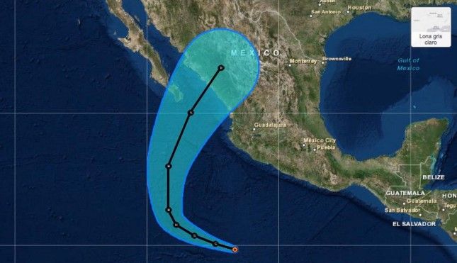 Tormenta tropical Sandra evolucionaría a huracán