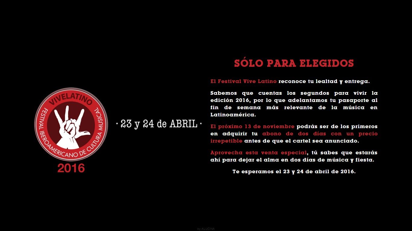 Vive Latino anuncia fecha de preventa especial - Vive-Latino