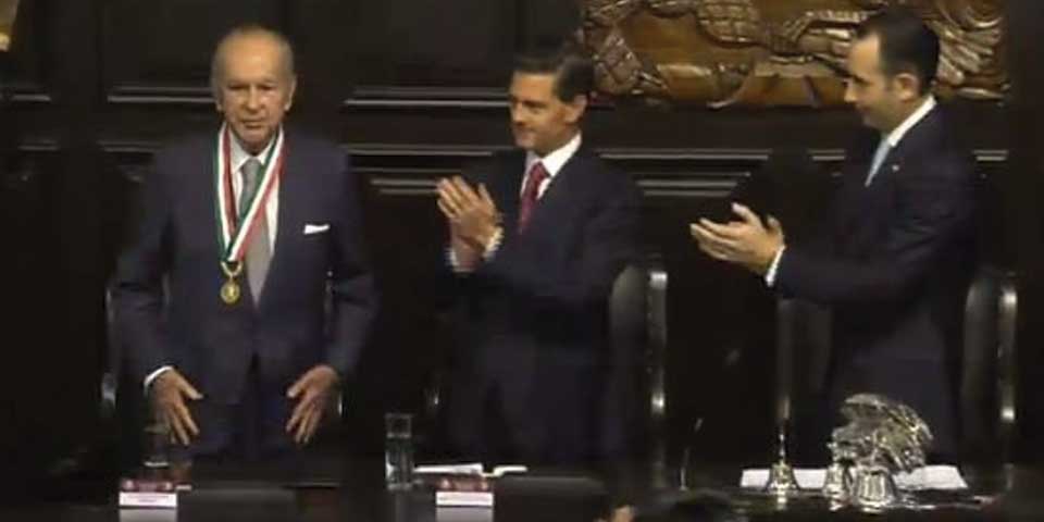 Entregan Medalla Belisario Domínguez a Alberto Baillères