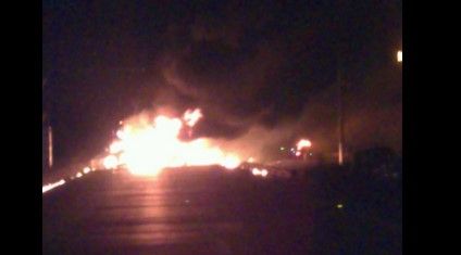 Choque en el Arco Norte provoca incendio