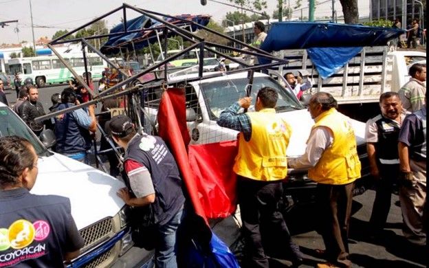 Retiran ambulantes en Coyoacán - dre