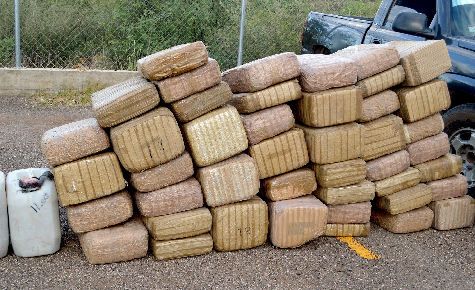 Aseguran más de 200 kilos de mariguana en SLP