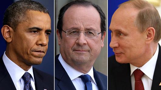 Hollande se reunirá con Obama y Putin