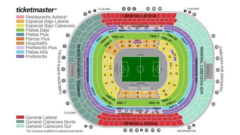 Precios de los boletos para las semifinales América vs Pumas - estadio-azteca-ticket-master